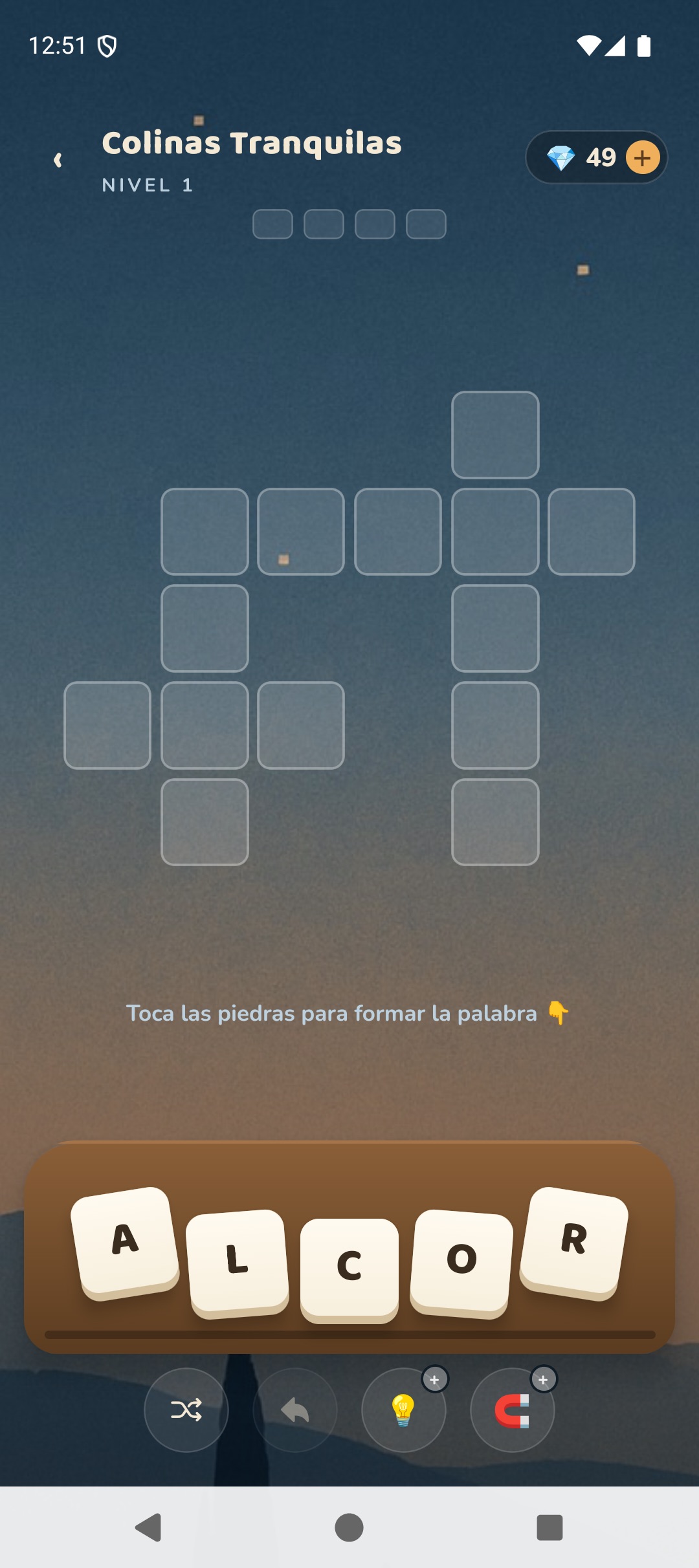 Word Stones Spanish level